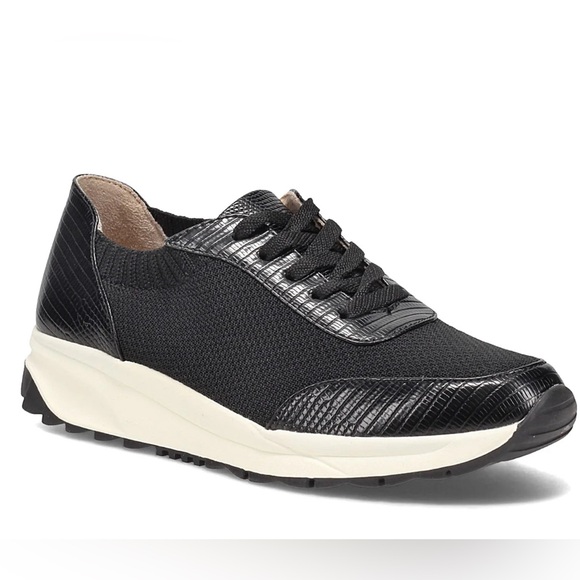 Naturalizer Shoes - NATURALIZER NASH BLACK LIZARD EMBOSSED SNEAKER  WOMEN’S SIZE 8